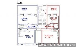 Floor plan flat No. 1